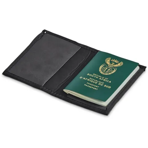 Hoppla Zambezi Neoprene Passport Cover Open With Card